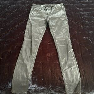 AG jeans black wax coated